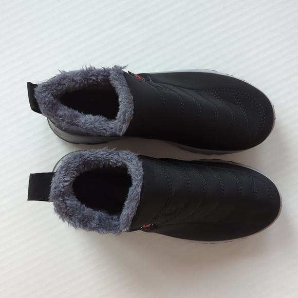 Fashion Sport Warm Plush Slip On Booties US Size 8 Black 39 - Picture 6 of 16